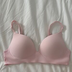 Light Pink wireless push up bra